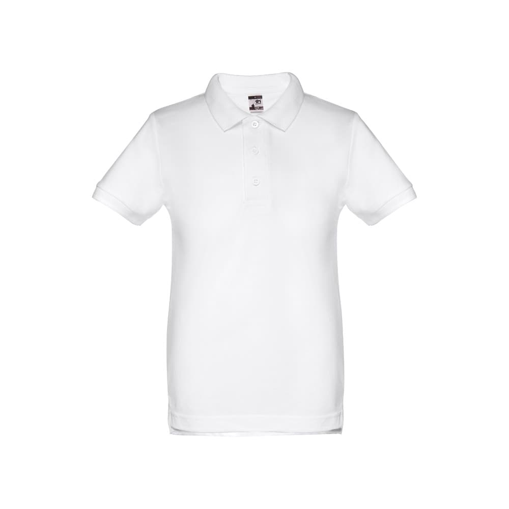 THC ADAM KIDS WH barnapólóbolur unisex úr bómull