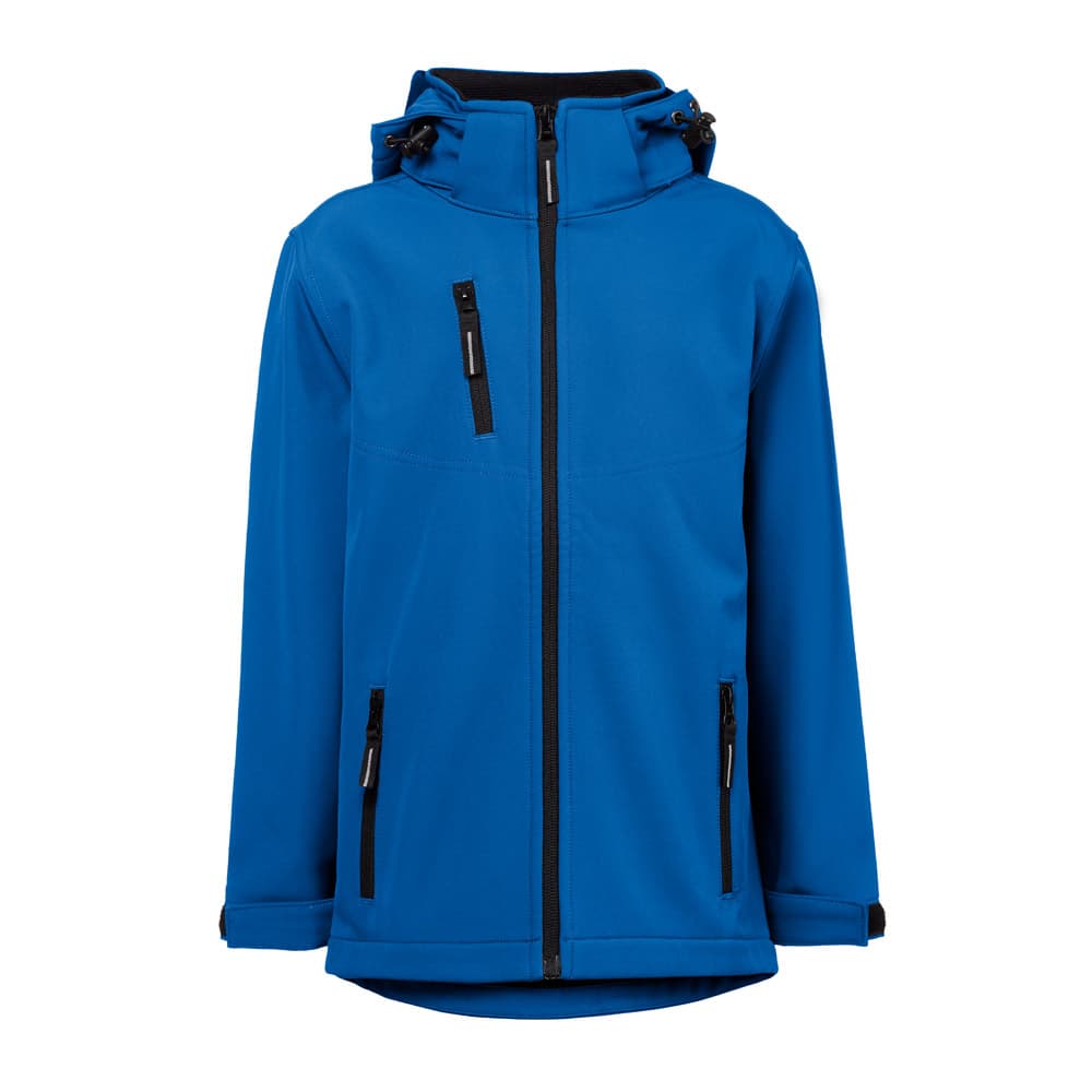THC ZAGREB KIDS softshell barnajakki með lausri hettu