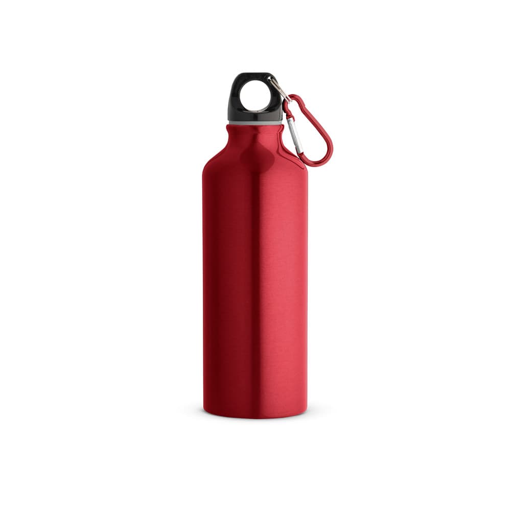 RE-LANDSCAPE M brúsi úr endurunnu áli með karabínu, 530 ml, rautt (105)
