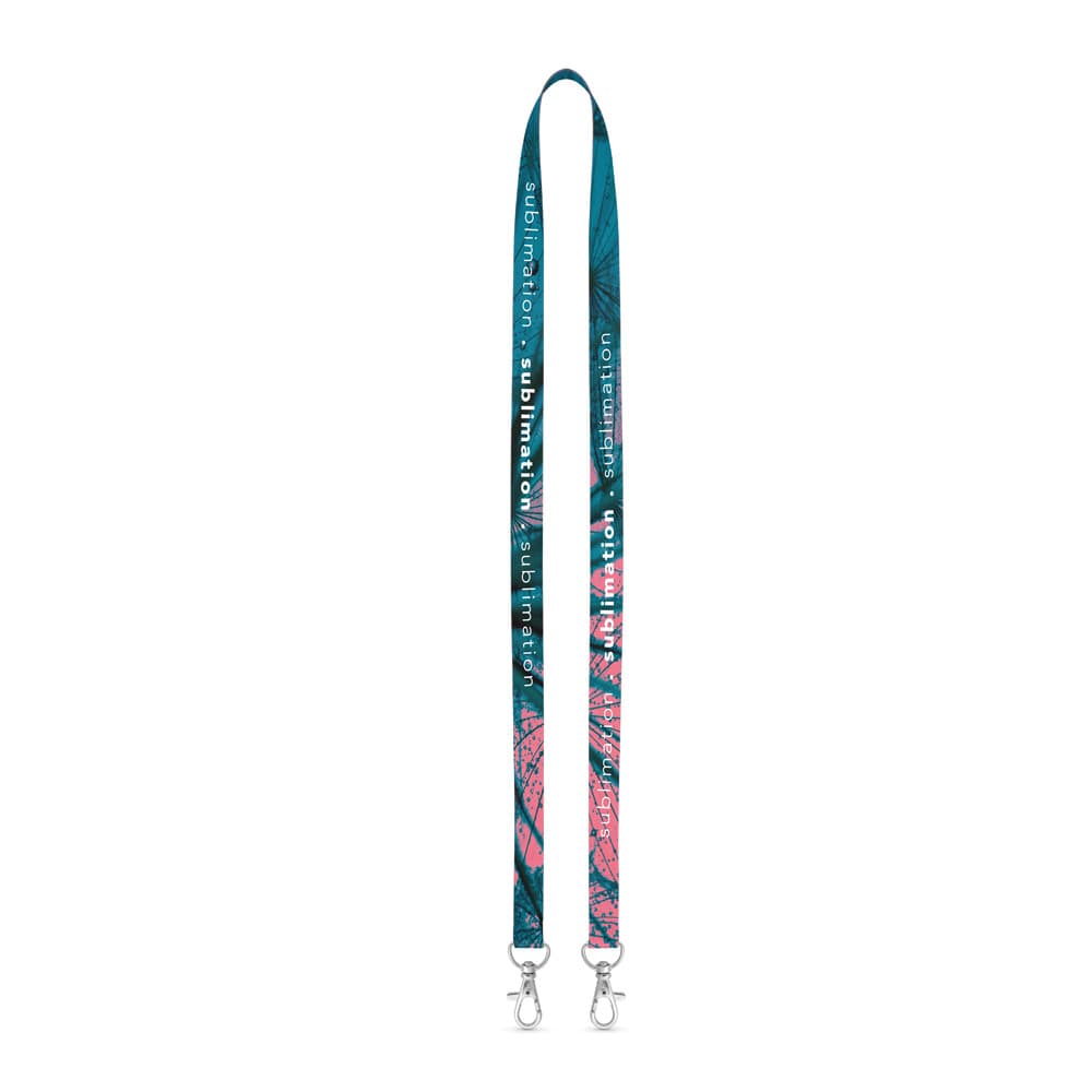 SUBLIMATION Long Slim II Duo hálsband úr pólýester, 15 mm