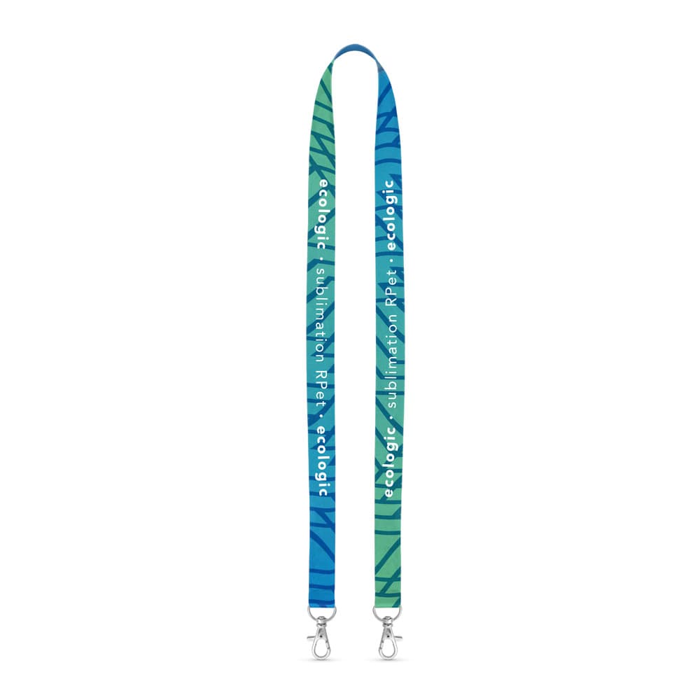 SUBLIMATION Long II Duo hálsband úr endurunnu pólýester, 20 mm