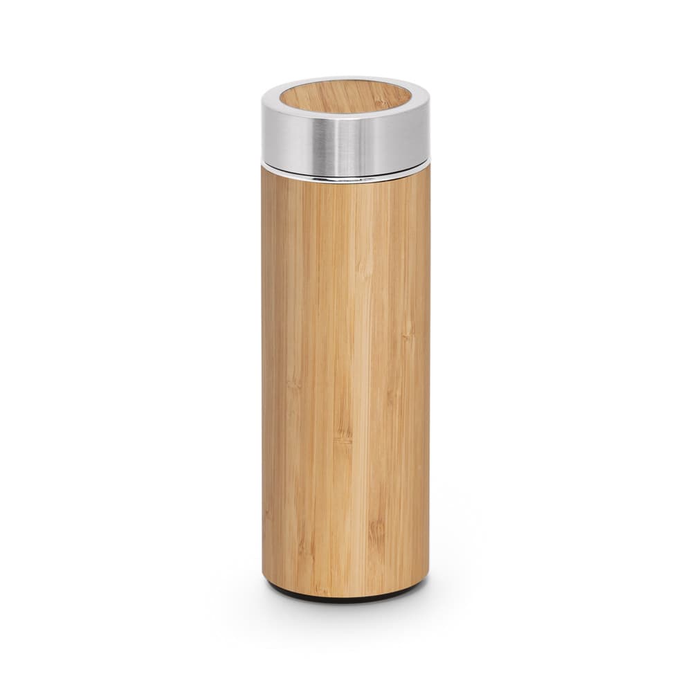 NATUREL hitabrúsi úr bambus og 90% endurunnu ryðfríu stáli, 430 ml, náttúruhvítt (160)