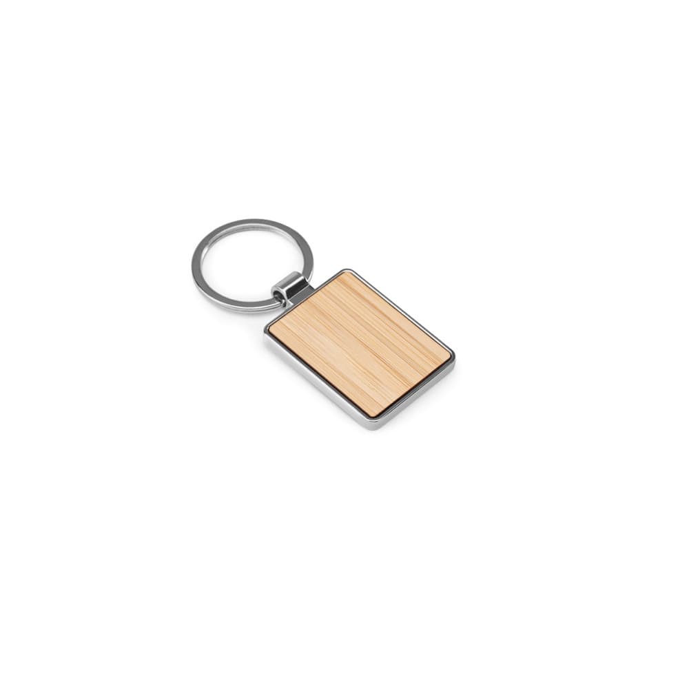 GASTON RECTANGULAR rétthyrnd lyklakippa úr járni og bambus